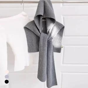 KARRA 니트후디머플러숄_A4W0845