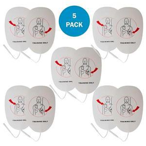 5팩 훈련 전용 AED 트레이너 성인용 패드 교체용 XFT-120C+ 호환 가능