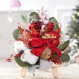 /플라워트리 크리스마스 이젤 미니트리 유포리아 23cm 테이블 장식