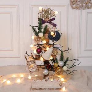 /플라워트리 크리스마스 이젤 미니트리 LED 슬래드메트로 58cm