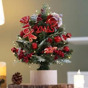 /플라워트리 크리스마스 미니트리 워머 레드사탕 몬타나 30cm 장식