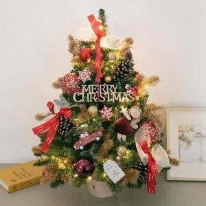 /플라워트리 크리스마스 미니트리 LED 네로 벨벳 몬타나 75cm 장식