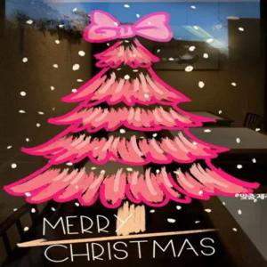 크리스마스 대형 스티커 창문 장식 데코 시트지 성탄절 눈꽃 유리 인테리어 윈도우 겨울 산타 메리 꾸미기 루돌프 소품 빈티지 감성 카페 거실 벽면 유리문 장식용 엔틱 스타일 회사 매