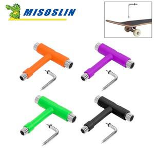 T모양 스케이트 보드 도구 렌치 전문 유형 알렌 키 블랙 롱 롤러 부품