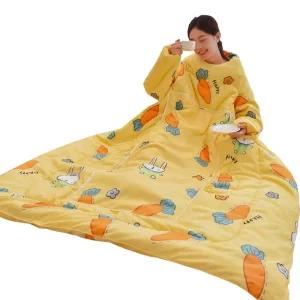 입는 이불 대형 마음수박곰 팔끼우는 캠핑 토끼 핑크