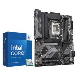 마이크로 센터 CPU 마더바드 콤보 - 기가바이트 Z790 게이밍 플러스 AX DDR5 마더보드가 탑재된 i7-14700KF 20코어 데스크톱 프로세서