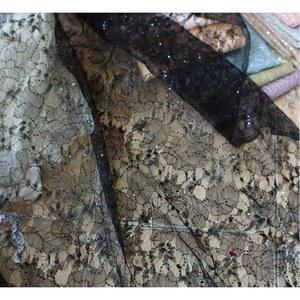 매쉬천 컬러 리프 장식 조각 레이스 패브릭 드레스 웨딩 diy 수제 천 1 미터