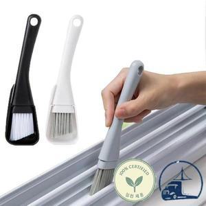 창닦기 창틀 홈 청소 브러쉬 문 바닥 틈새 키보드용 슬롯 클리너 쓰레받기 포함 2 in 1 가정용 도구 키트