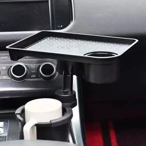 차량용 2인 다기능 컵홀더 테이블 트레이 선반 뒷좌석테이블 폴딩테이블 차량용테이블
