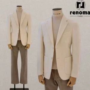[백화점 정품] FW25 레노마 FW 가을겨울 울 알파카 아이보리 최고급 트위드 캐주얼 자켓 재킷 RPDMBJ58AJD