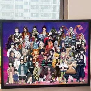 귀칼 무한성 퍼즐 500 1000피스 DIY 스트레스 해소 귀멸의칼날 애니 굿즈 (액자문의)