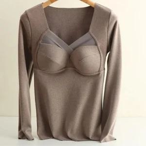 기모 긴팔 브라겸용 내복 내의 티셔츠 엄마선물 겨울