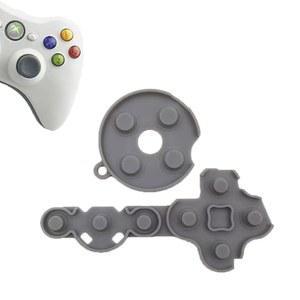 접착 버튼 교체용 Xbox 360 컨트롤러 부품용 실리콘 전도성 고무 패드 교체 1세트 키패드 수리 부품 키트(360)