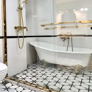 성인용 독립형 주철 도자기 욕조 가정용 유럽식 반신욕 대형