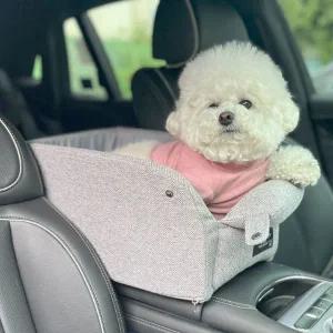 강아지 컨트롤박스 카시트 1P 차량 콘솔형 쿠션 외출 반려견카시트
