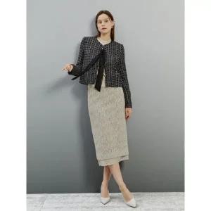 [아이잗컬렉션](타임스퀘어점패션관)에센셜 글리터 믹스 스커트 (CR9A0SK911)