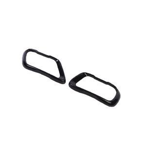 BMW 호환 X5 X6 X7 - 블랙 스테인레스 스틸 용 2Pcs 테일 파이프 팁 머플러 커버