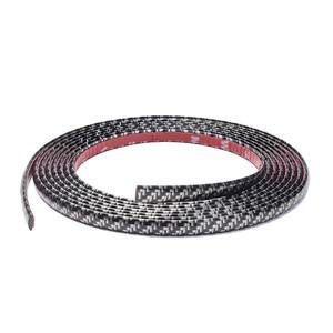 자동차 도어 엣지 스크래치 방지  3D 카본 파이버 스타일 PVC 범용 SUV 세단 트럭 휠 아치 차체 보호 블랙