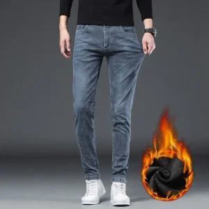 남자 슬림핏 청바지 기모 스키니진 캐주얼팬츠 겨울 스키니 원픽3