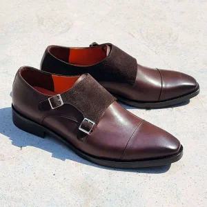 [하프클럽/]이태리카프 스트랩 수제화 통굽구두 면접구두 클