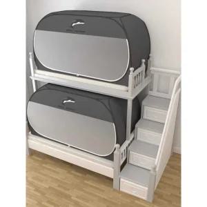 1인 암막텐트 모기장 캠핑 벙커침대 커튼 휴대용 침대 방한 기숙사 벙커