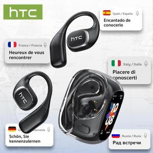 번역기 HTC NE11 Bluetooth 6.0 OWS 무선 헤드폰 이어폰 풀 컬러 터치 스크린  긴 배터리 수명