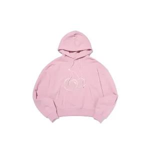 [키르시](대구신세계)빅 체리 아플리케 기모 후디 [핑크]