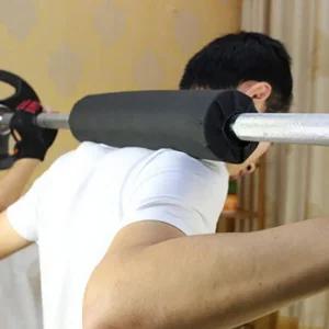 간편 탈부착 고중량 두툼 미끄럼 방지 바벨 어깨 쿠션 패드 역기봉 보호대 목보 헬스