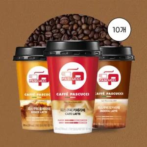 [삼립] 파스쿠찌 컵커피 카페라떼, 300ml, 10개