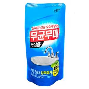 무균무때 욕실용 세정제 300ml, 20개, 리필형 리필 물때 욕실용세정제 욕실청소세제 화장실 클리너