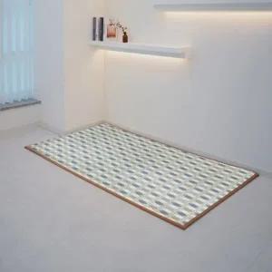 보온매트 거실 바닥 층간소음 냉기차단 카페트형 블럭(그린) 논슬립