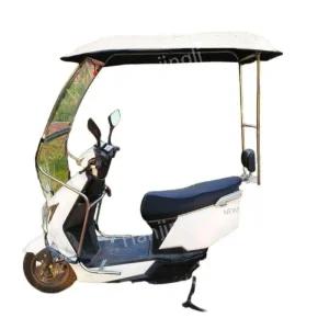 전기 스쿠터 캐노피 오토바이 커버 차양막 그늘막 삼륜차 방수 시야확보 지붕 방한 바람막이