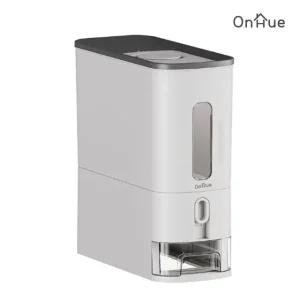 온휴 원터치 쌀통 OHR-12TW 12kg보관 투명계량창 해충차단