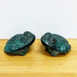 청동 두꺼비 셋트 미니 장식품 인테리어 소품 (WD7432F)