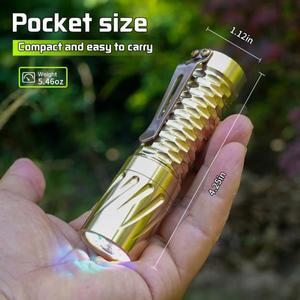 Maeerxu 황동 소형 손전등 DF01 18650 리튬 이온 배터리 4000 루멘 낚시 및 자전거 용 슈퍼 밝은 비상