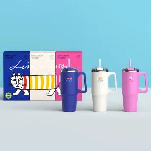 리사라르손 대용량 가벼운 올스탠 보온보냉 스트로우 텀블러 900ml LSL-TB900