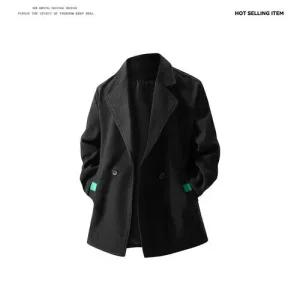 남성용 정장 자켓 겨울옷 넥 더블 모직 코트 빅사이즈 트렌치 힛템