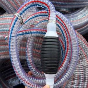 자바라오일펌프 주유관 급유기 자바라호스 펌프 펌프 3m호스 스텐 수동오일펌프 일러 1m관