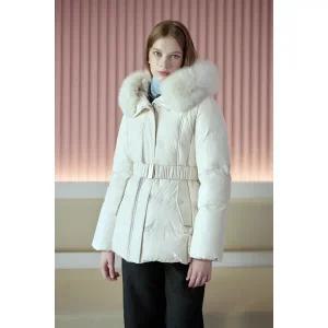 [롯데백화점]SOUP 리얼폭스퍼 벨티드 구스 패딩  SBBDO34