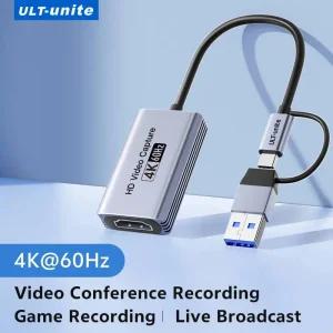 HDMI캡쳐보드 녹화 방송 4K 비디오 캡처 카드 MS2130S HDMI to USB-AUSB-C USB30 오디오 OBS 스튜디오 PotP