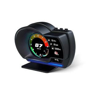OTP 성능 P6 자동차 OBD OBD2 GPS 미터 속도계 게이지 HUD 워터 템프 터보 혼다 토요타 닛산 미쓰비시 스마트 H06 호환+
