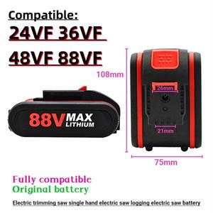 무선 왕복 톱 스크루 드라이버용 충전식 리튬 이온 배터리 전기 렌치 24VF 36VF 88VF 10.0Ah