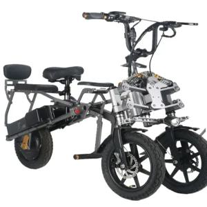 역삼륜 전기 자전거 성인용 세발 접이식 경량