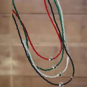 [아트박스]/신상오픈런 여성용 큐빅 진주 실버볼 블링 패션 목걸이