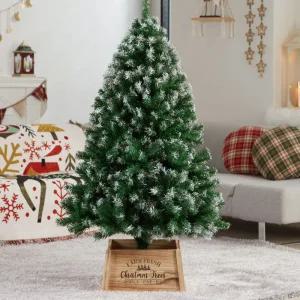 아웃팅 크리스마스 트리 무장식 빼곡빼곡트리 화이트터치 1.8m