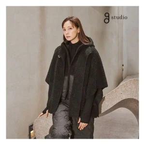 지스튜디오 25FW 프리미엄 알파카블렌드 후드풀오버 304316