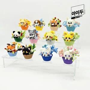 [꾸꾸까까]아이두DIY 입체블록 애니멀 머핀컵 피규어 만들기 모음전