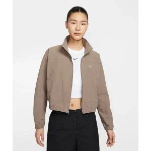 브랜드정품 나이키 NIKE 스포츠웨어 에브리씽 우븐 오버사이즈 리펠 UV 프로텍션 자켓 재킷 W - 밍크 브라