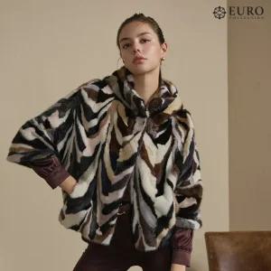 유로모피 [최초가 399,000원][유로컬렉션] 제시 밍크 하프 코트(멀티)984834