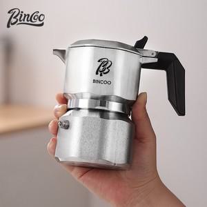 Bincoo 3 밸브 모카 포트 316 스테인레스 스틸 전기 세라믹 스토브 커피 메이커 가열베이스 220V 에스프레